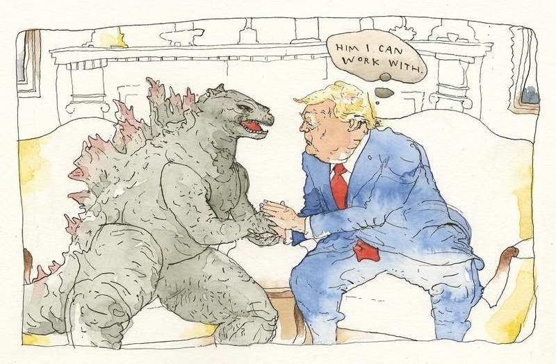 Metaphor and Allegory in the Relationship Between Donald Trump and Godzilla特朗普与哥斯拉关系中的隐喻和寓言#iRead 