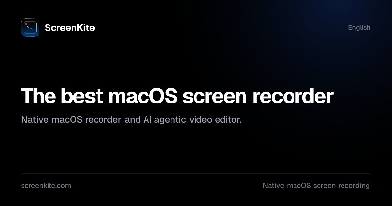 ScreenKite is the best macOS screen recorder and AI agentic video editor