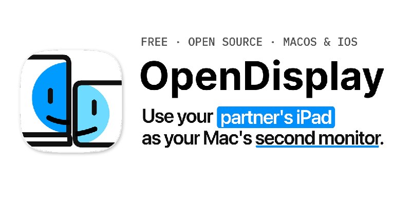 OpenDisplay: free, open-source Sidecar/Duet alternative