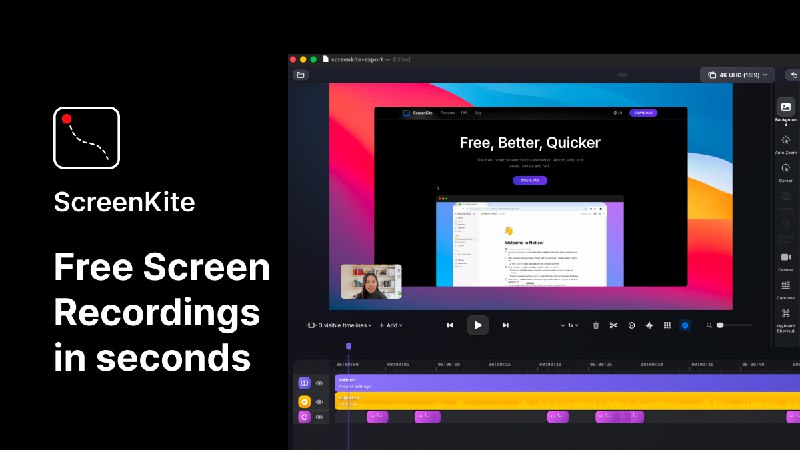 ScreenKite — 4x Faster Native Recorder (Lifetime Deal)