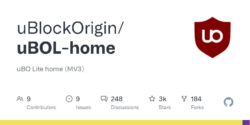 GitHub - uBlockOrigin/uBOL-home: uBO Lite home (MV3)